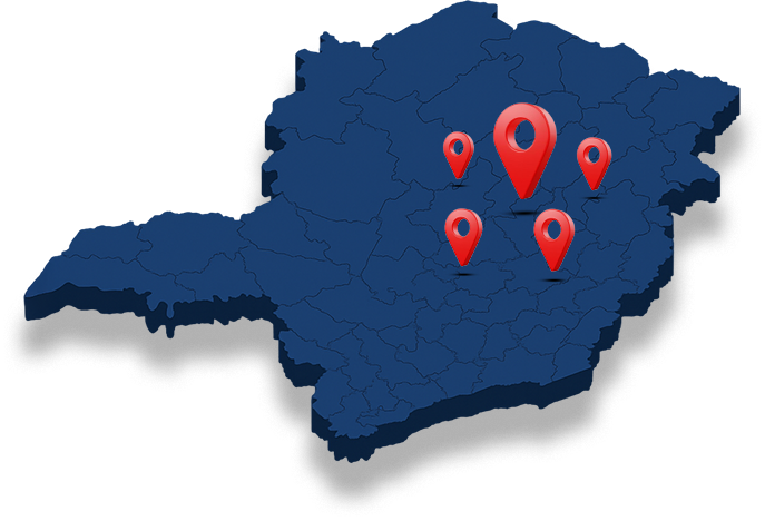 Mapa de Minas Gerais - Cobertura Porto Guimarães
